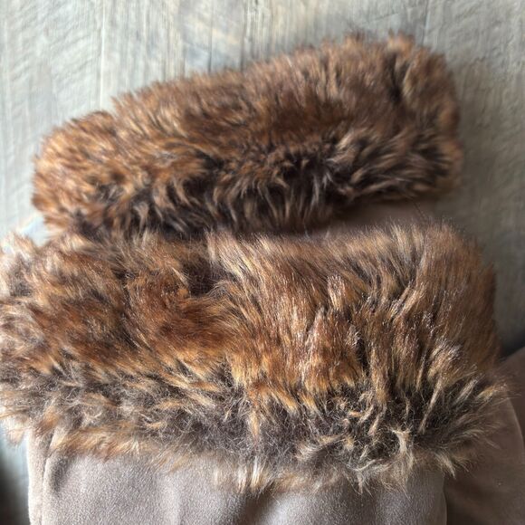 Natural Soul By Naturalizer Woman's Faux Fur Suede Knee High FABIANO Boots 8.5 M - Picture 3 of 9